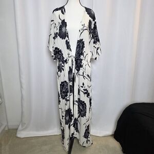 Love in Black and White Floral Top